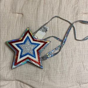 Cat & Jack Red White Blue Star Purse NWT